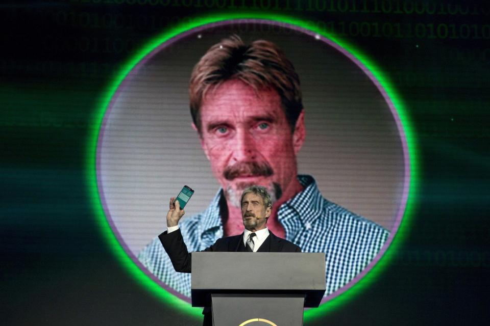 This John McAfee-backed cryptocurrency has major red flags. Investors should tread carefully. | Source: AP Photo / Ng Han Guan