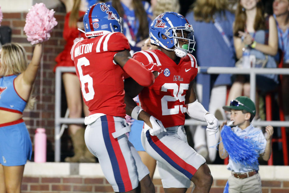 Mississippi Rebels defensive back Trey Washington (25) recorded an interception against the Vanderbilt Commodores. Petre Thomas-USA TODAY Sports