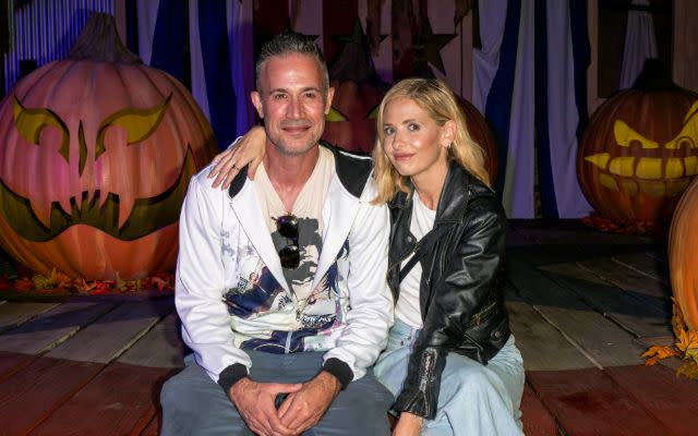 Freddie Prinze Jr. and Sarah Michelle Gellar. Photo by Jerod Harris/Getty Images for Knott’s Scary Farm.
