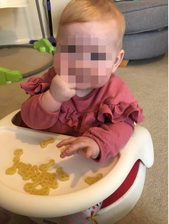 Her adorable kids thought they were eating smiley face pasta. Photo: Facebook/Rebecca Brett