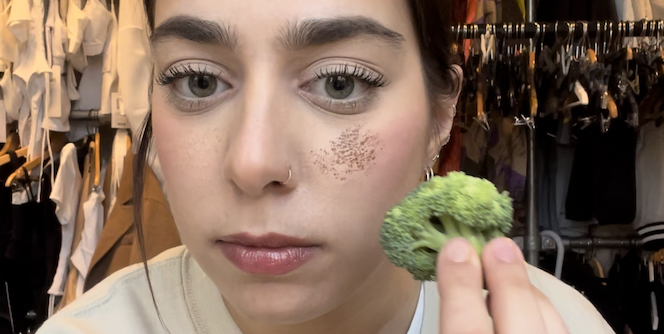 lia broccoli faux freckles cosmopolitan hype test