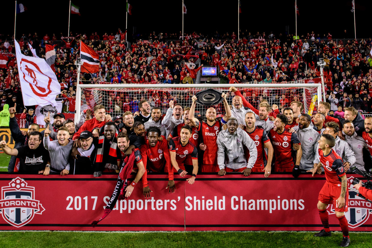 Toronto FC won the Supporters' Shield with plenty of time to spare. (Getty)