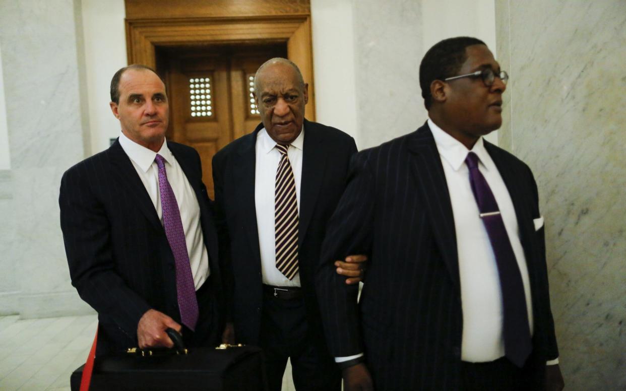 Bill Cosby at Norristown court in Pennsylvania during his first trial - Getty Images North America