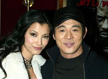 Kelly Hu and Jet Li at the New York premiere of Warner Brothers' Cradle 2 The Grave