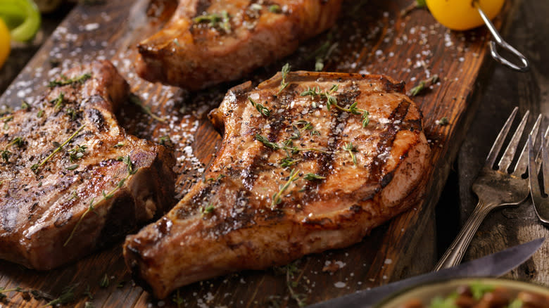 bbq pork chops