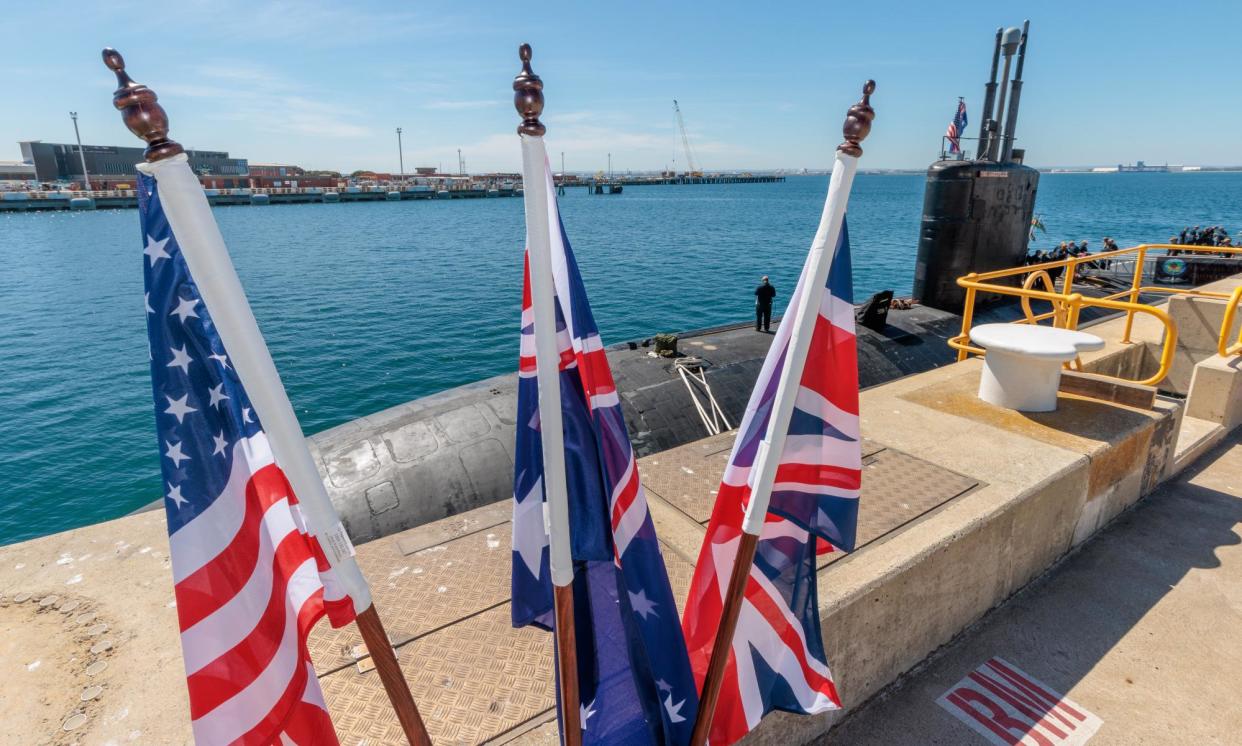 <span>A Senate committee has recommended Aukus legislation be amended to clearly show Australia will reject ‘high-level nuclear waste’ from its defence partners, the UK and the US.</span><span>Photograph: Richard Wainwright/AAP</span>