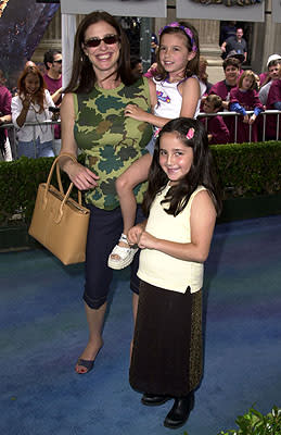 Mimi Rogers and kids at the Los Angeles premiere of Disney's Atlantis: The Lost Empire