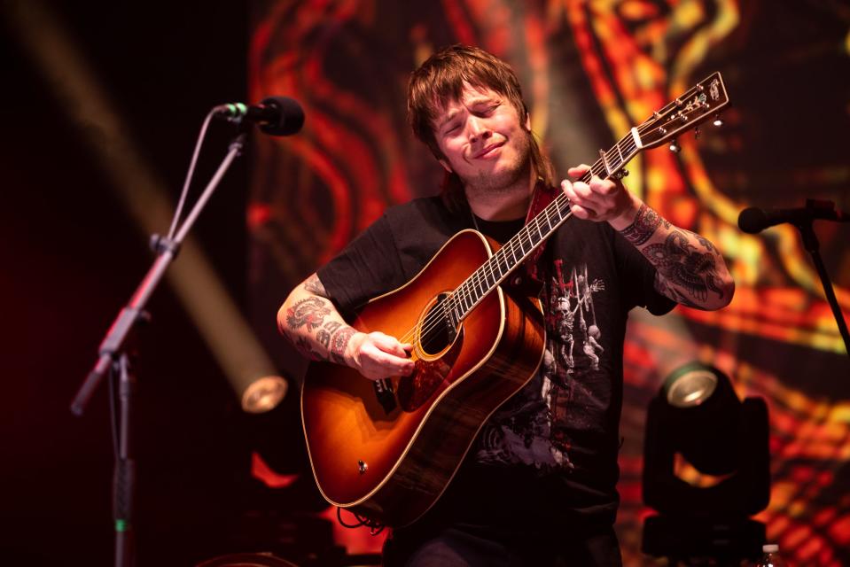 Billy Strings, returns to the Capitol Theatre in Port Chester, New York, Feb. 3 to 6. He is shown performing there in 2021.