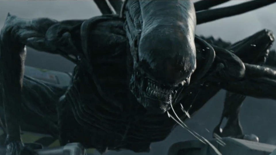 An image of the alien from the Alien movies