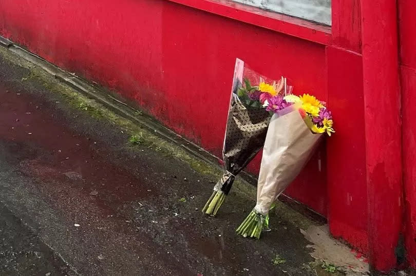 Floral tributes left in Bradford