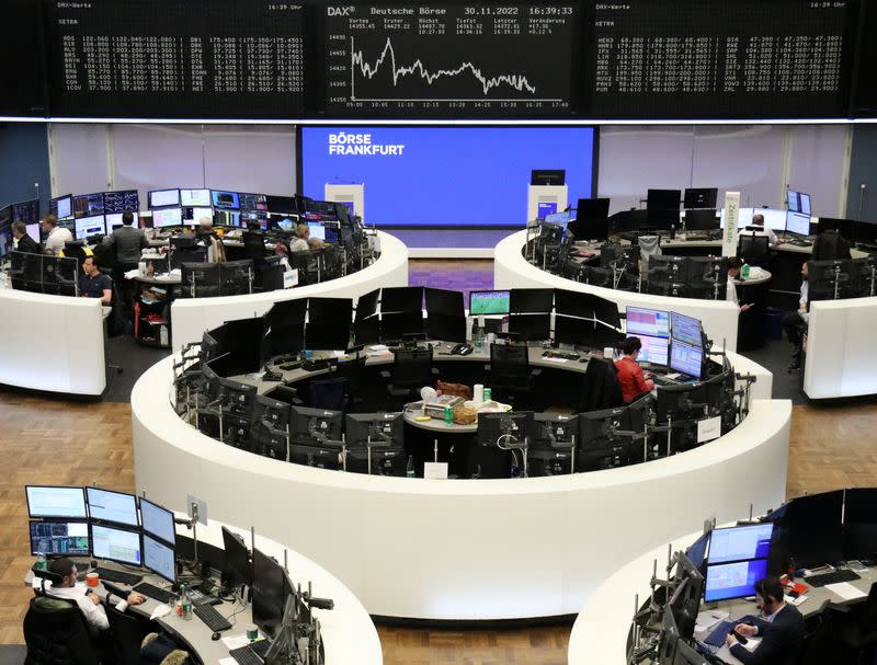 German share price index DAX graph is pictured at the stock exchange in Frankfurt