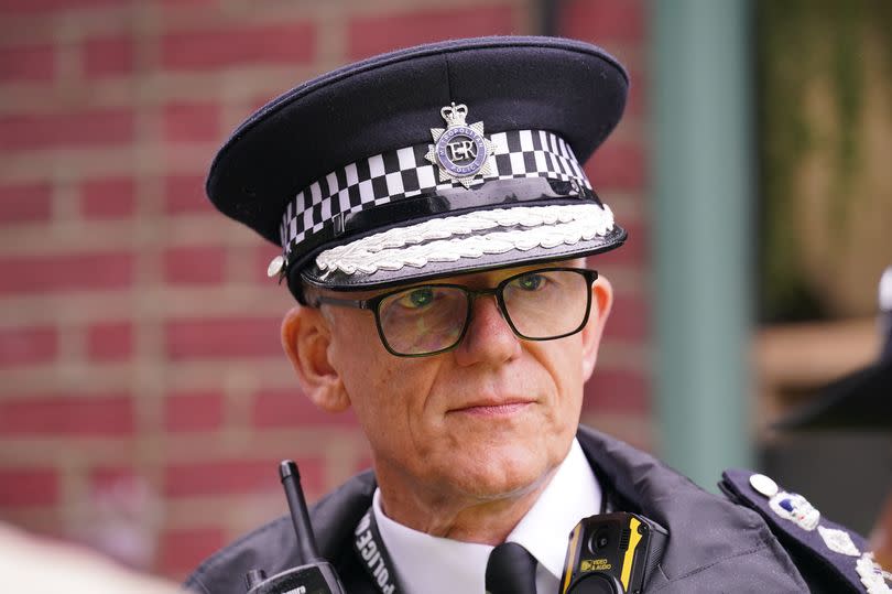 Metropolitan Police Commissioner Sir Mark Rowley pictured in his uniform