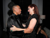 <p>Lena Waithe and Debra Messing attend the InStyle and Warner Bros. party. (Photo: Charley Gallay/Getty Images for InStyle) </p>