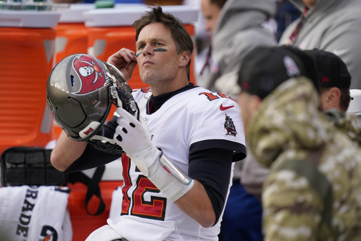 Tampa Bay Buccaneers quarterback Tom Brady and his team have lost two in a row. (AP Photo/Patrick Semansky)