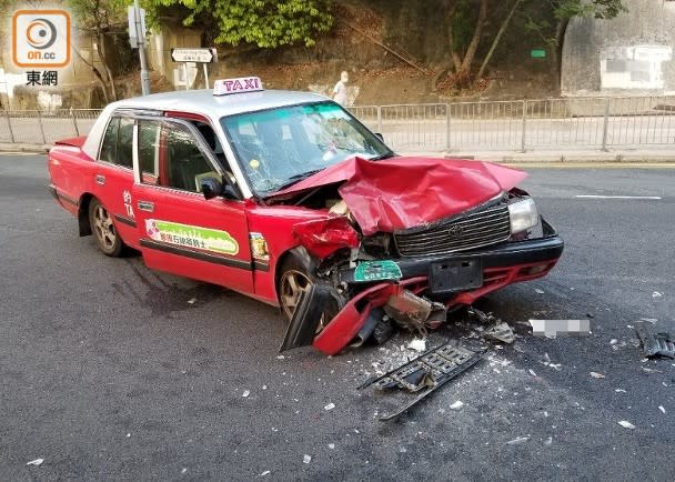 另一車泵把脫落。(楊日權攝)

