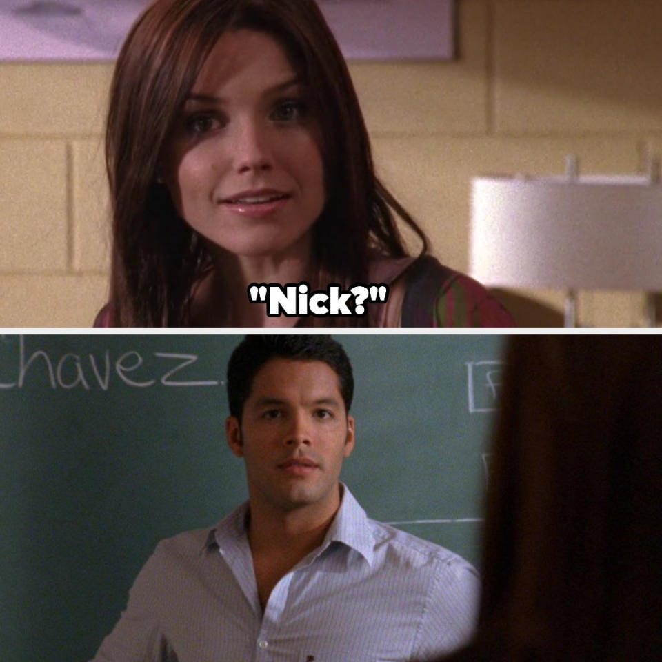 Nick and Brooke realize he's her teacher