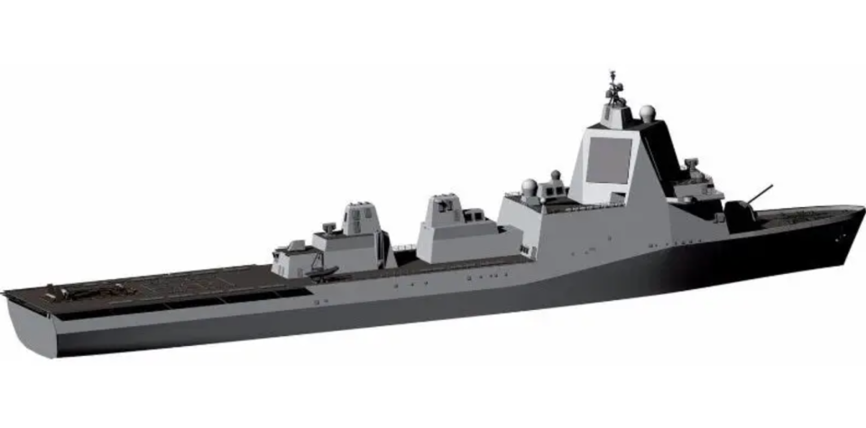 A concept drawing of an LPD-17-based missile defense ship. <em>MDA</em>