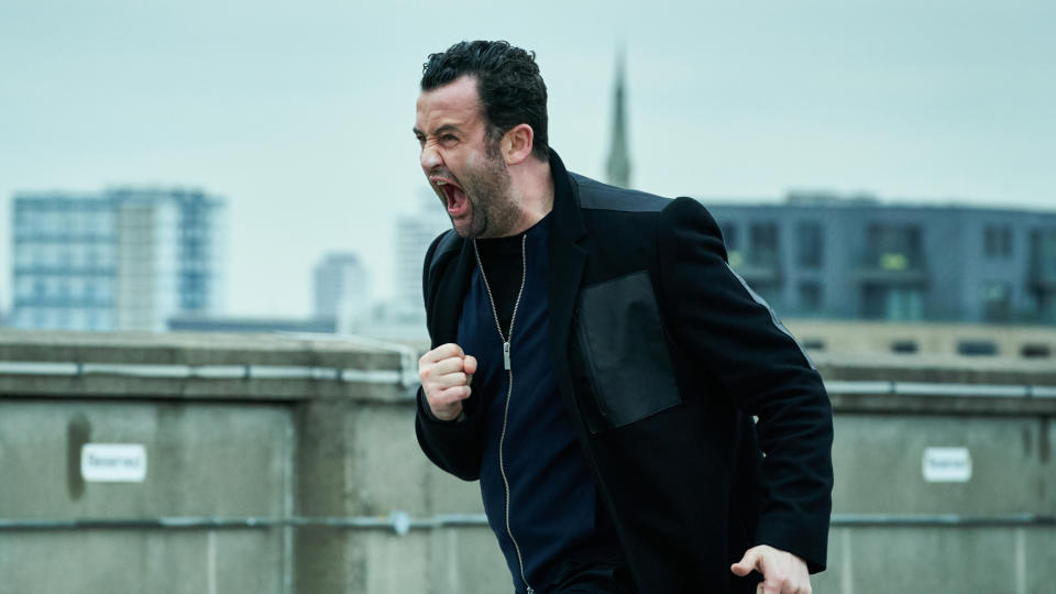 Daniel Mays as DI John Major in 'Code 404'. (Credit: Andrea Southam/Sky)