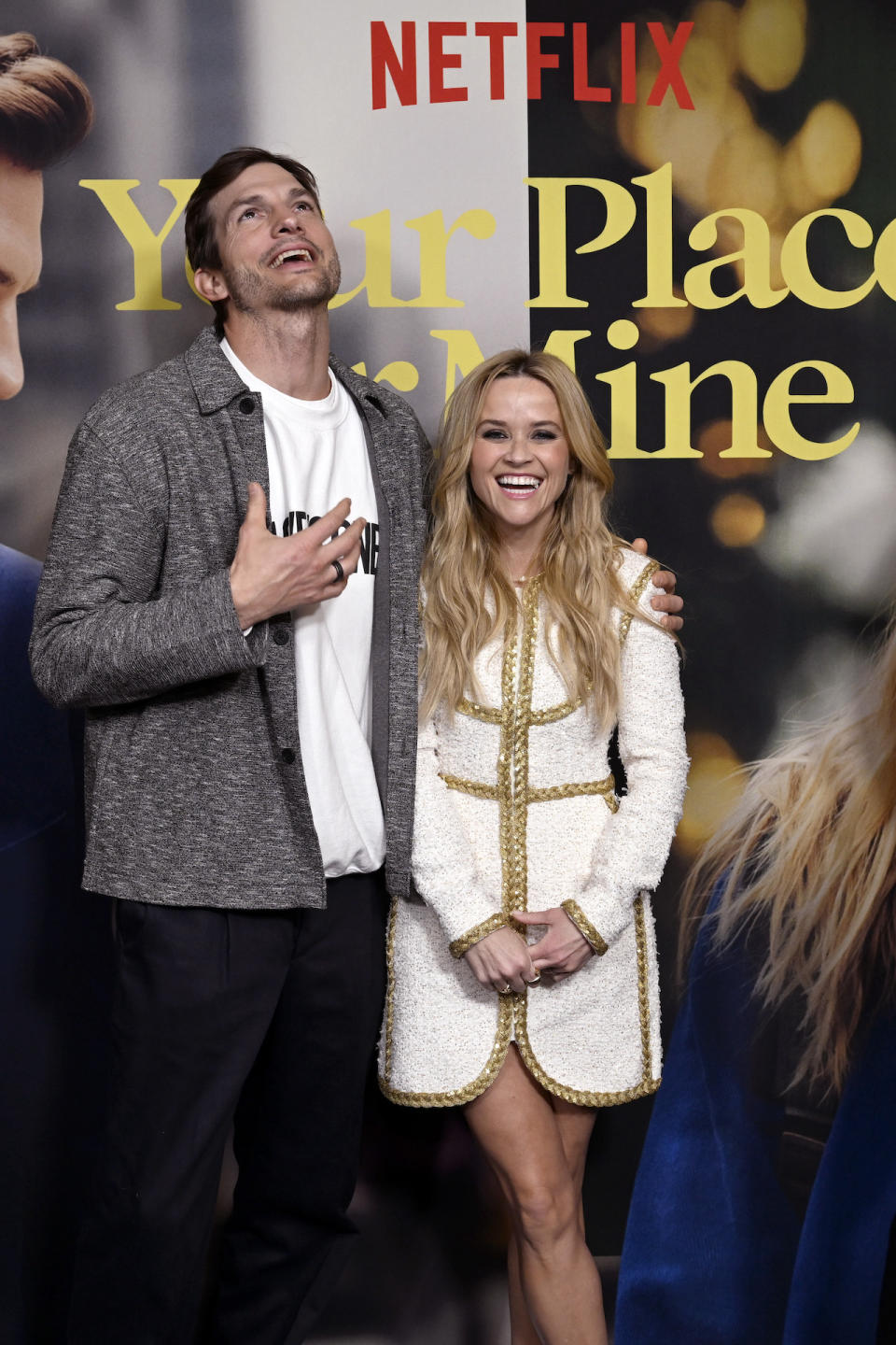 Ashton Kutcher and Reese Witherspoon at the NY Premiere of Your Place or Mine