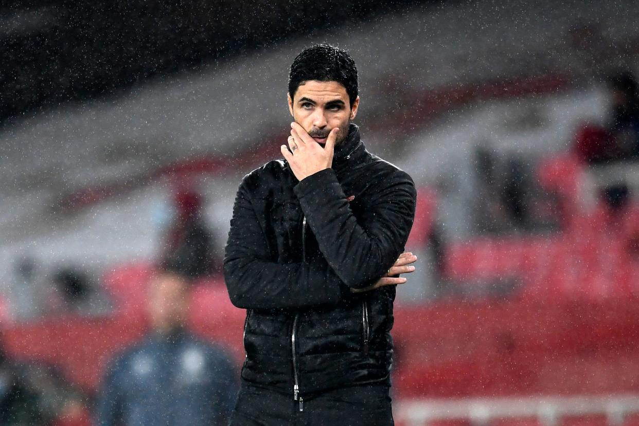 <p>Mikel Arteta, Arsenal manager</p> (AP)