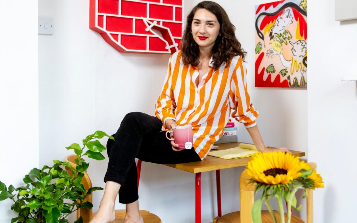 Natasha Arslean founder of Auc Art, pictured in her Nottinghill home. - Geoff Pugh /Geoff Pugh 