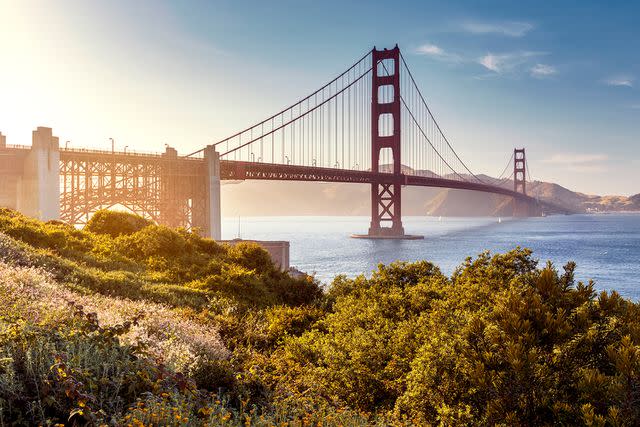 <p>Getty</p> The Golden Gate Bridge in San Francisco, California.