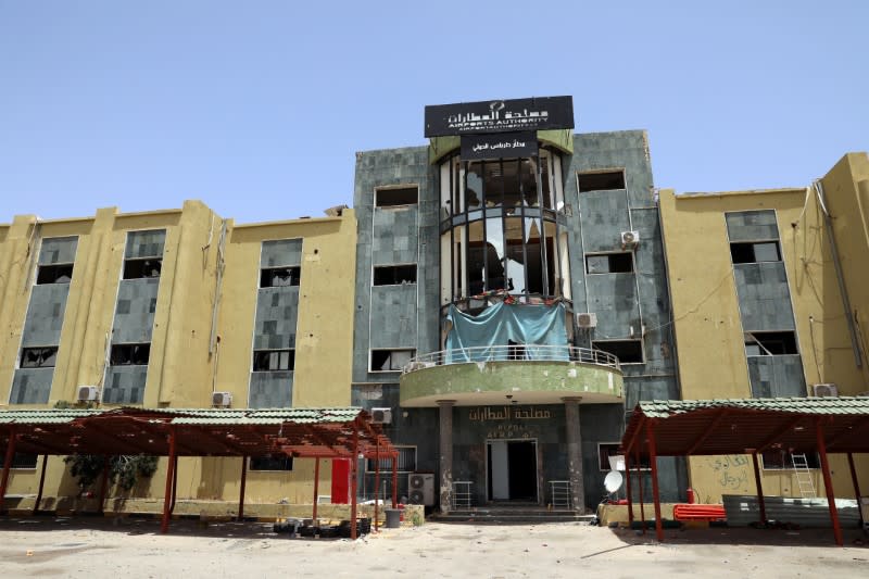 General view of damaged Tripoli airport after Libyan's internationally recognised government regained control over the city, in Tripoli