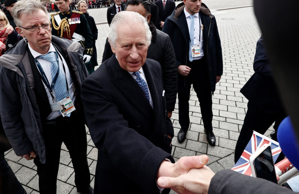 King Charles politely refused the chance to have a surprise coronation when a fan tried to give him a paper Burger King crown on his state visit to Germany credit:Bang Showbiz