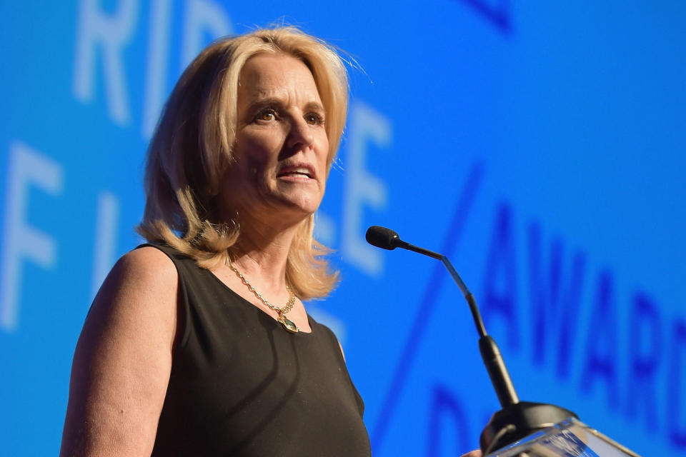 Kerry Kennedy speaks at the Robert F. Kennedy Human Rights Hosts Annual Ripple Of Hope Awards Dinner in 2017. (Jason Kempin / Getty Images file)