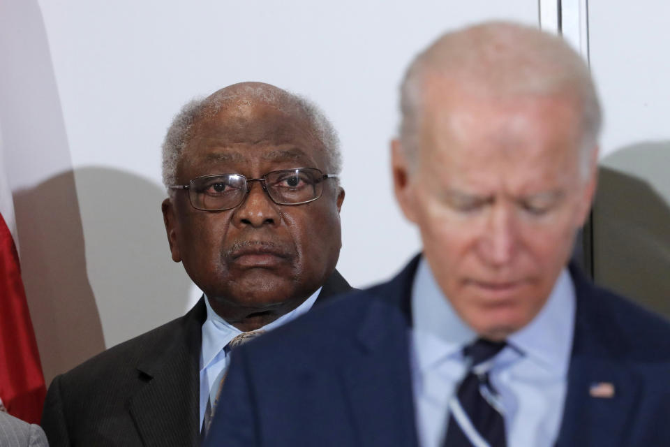 Jim Clyburn,Joe Biden (Gerald Herbert / AP file)