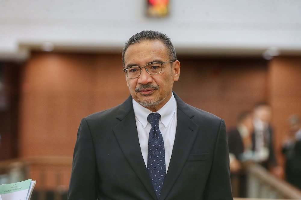 Datuk Seri Hishammuddin Hussein is pictured at Parliament October 8, 2019. — Picture by Ahmad Zamzahuri