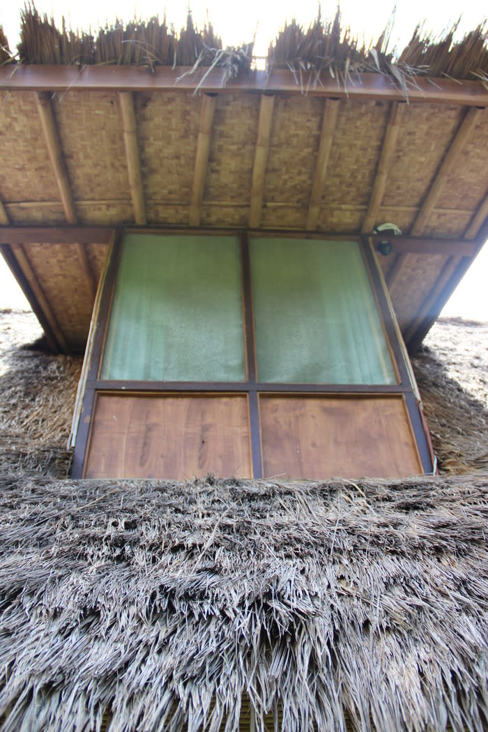 Home sweet home: Eco-friendly thatched hut built out of natural materials at Cimaja Square.