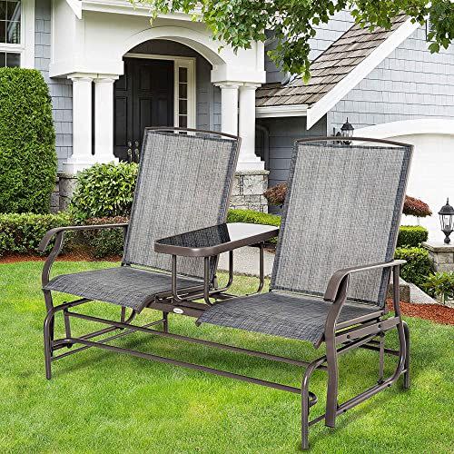 Outdoor Glider with Center Table