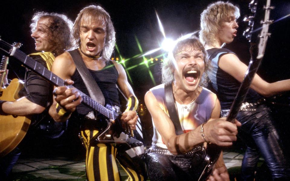 Scorpions performing c.1970 - Michael Ochs Archives/Getty Images