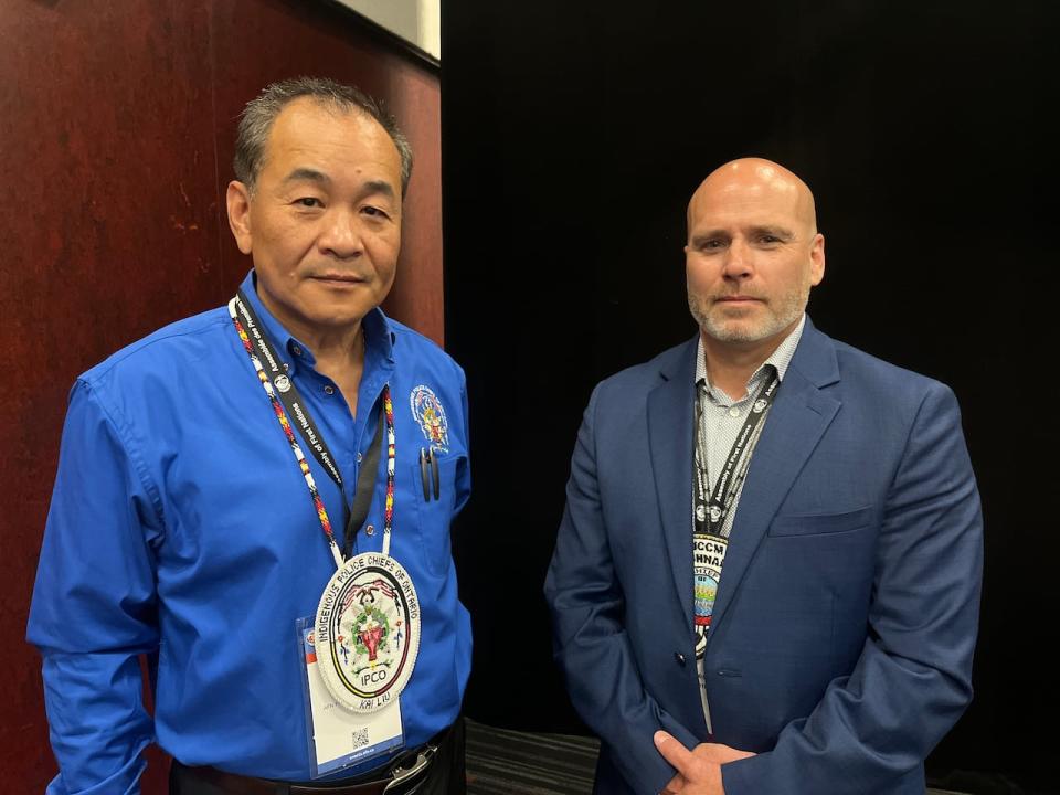 Kai Liu (left) is executive director of IPCO. James Killeen (right) is vice-president of chiefs of police at IPCO. 