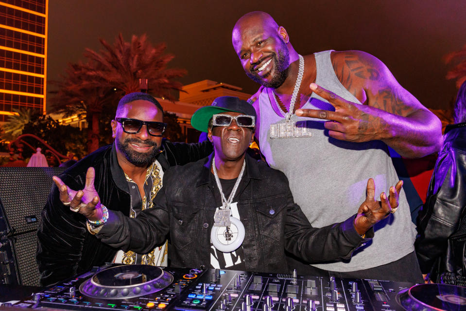 DJ Irie, Flavor Flav. and Shaquille O’Neal