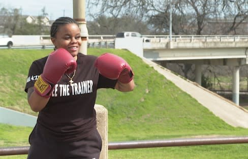 Tayla Terry says training with Williams has been monumental in keeping her on track. (KXAN Photo/Brianna Hollis)