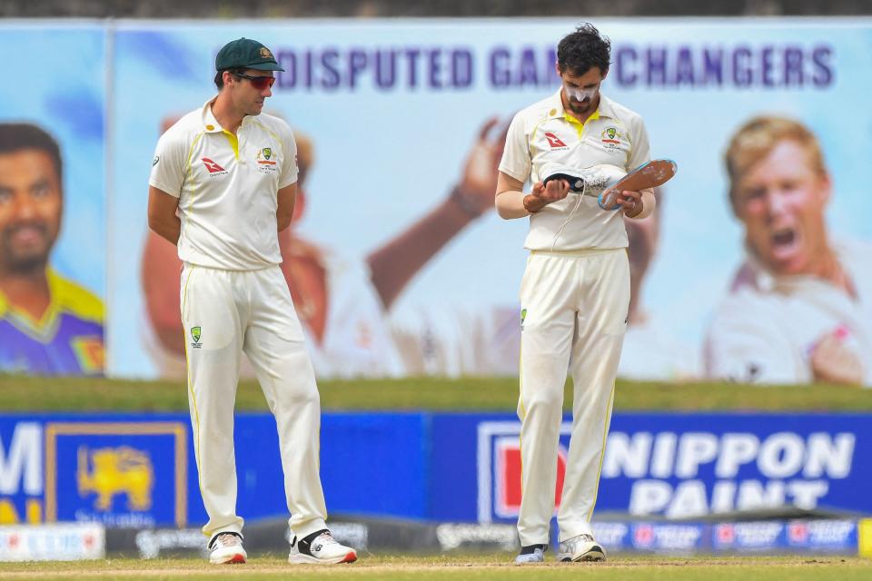 Pat Cummins and Mitchell Starc, pictured here in action against Sri Lanka.