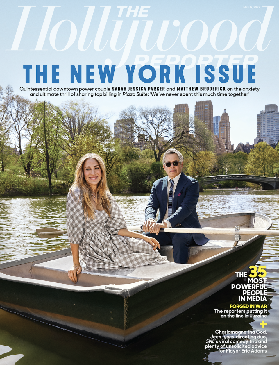 Sarah Jessica Parker and Matthew Broderick cover of The Hollywood Reporter