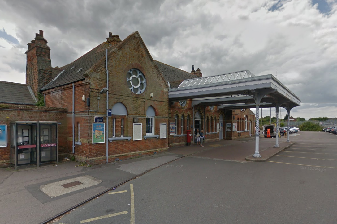 Herne Bay station, where the 16-year-old girl died