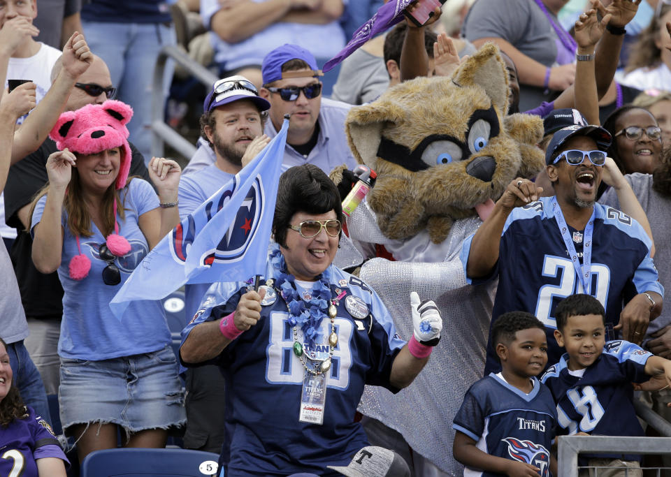 Tennessee Titans fans will have a little something to cheer about in 2018, with a new coaching staff on the sidelines and talent at the skill spots. (AP Photo/James Kenney)