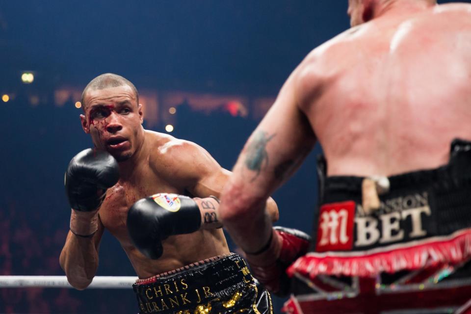 Challenger: Eubank Jr will step back into the ring on Saturday (Action Plus via Getty Images)