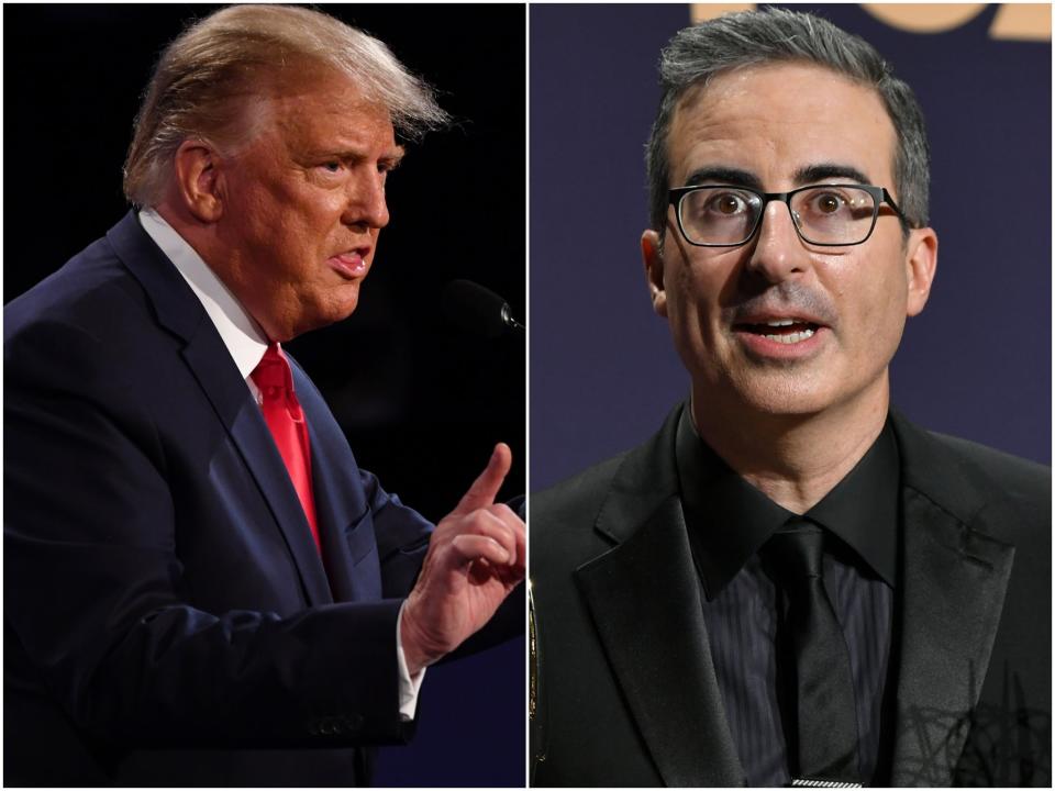 Donald Trump and John Oliver (Rex)