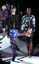 <b>LFW AW13: Tom Ford</b><br><br>Monochrome mixed with vibrant colours and prints and the odd floral thrown in. <br><br>©PA