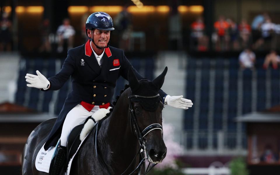 Carl Hester of Britain on his horse En Vogue - REUTERS/Alkis Konstantinidis