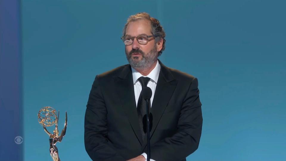 Scott Frank accepts the award for outstanding directing for a limited or anthology series or movie for "The Queen's Gambit."