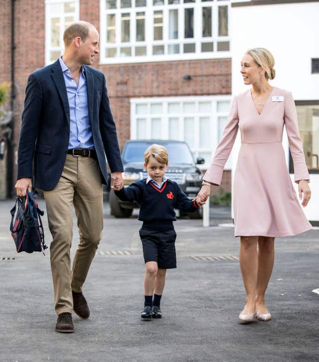 Prince George first day at school