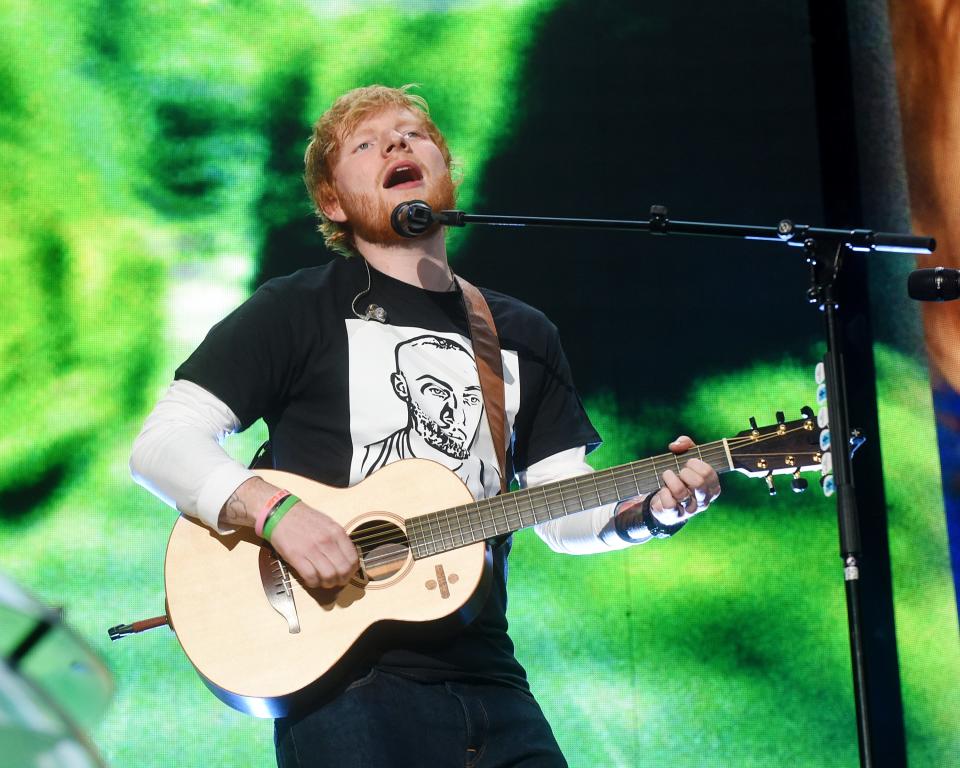 Ed Sheeran shined in his Pittsburgh stadium headlining show Saturday. [Jason L. Nelson/For The Times]