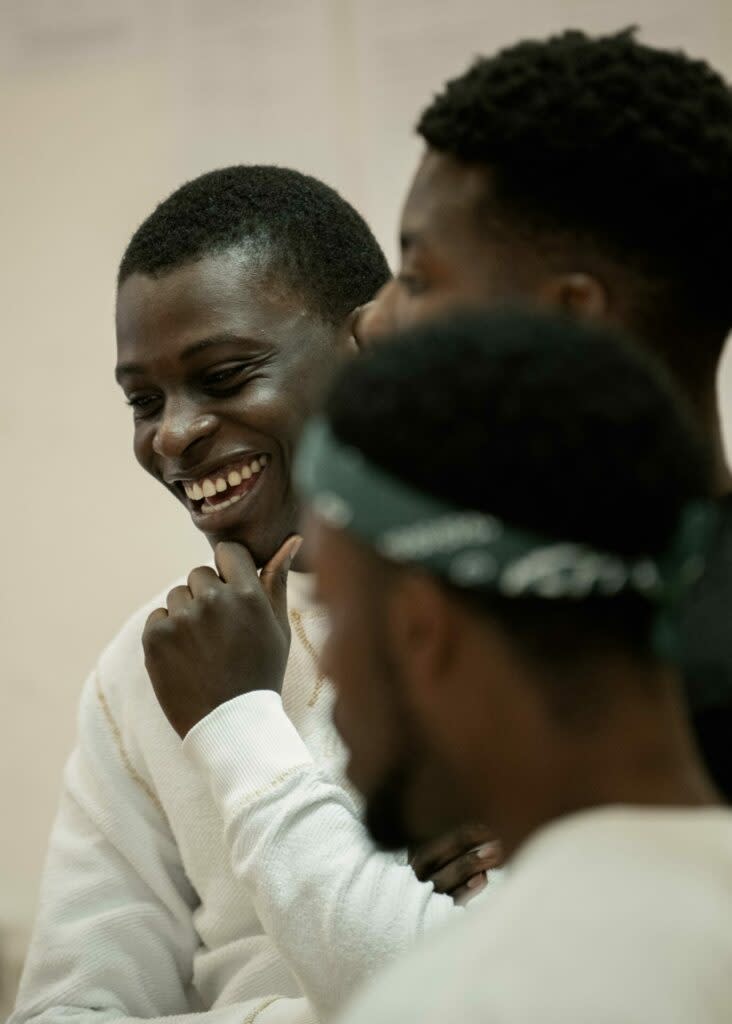 Terique Jarrett in rehearsal (Image: Camilla Greenwell)