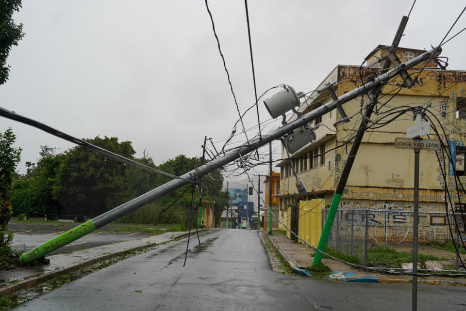 Broken power lines